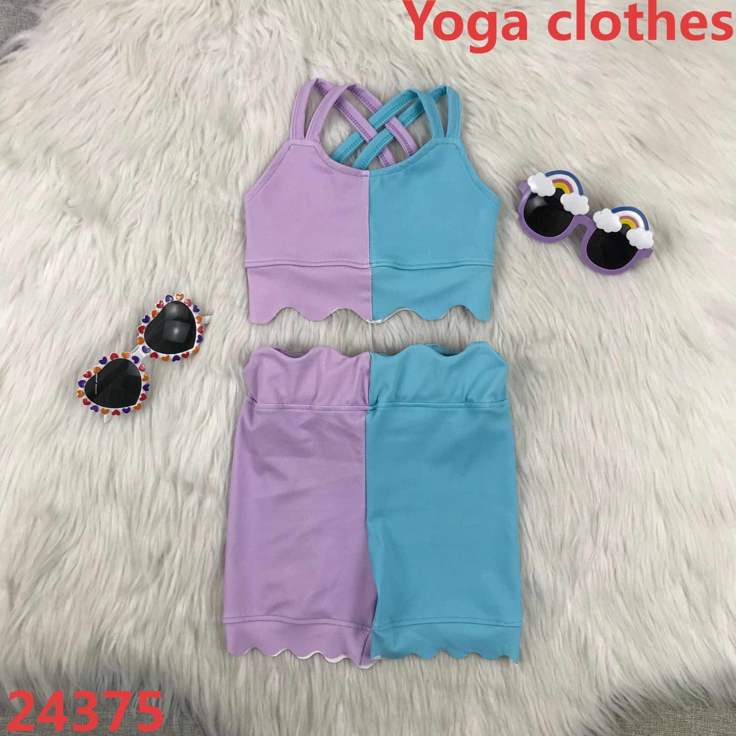athletic set with shorts built in