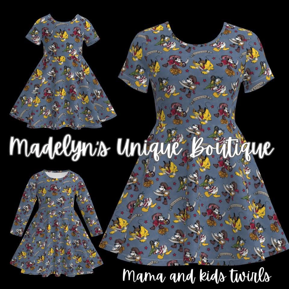 Women’s twirl dress with pockets