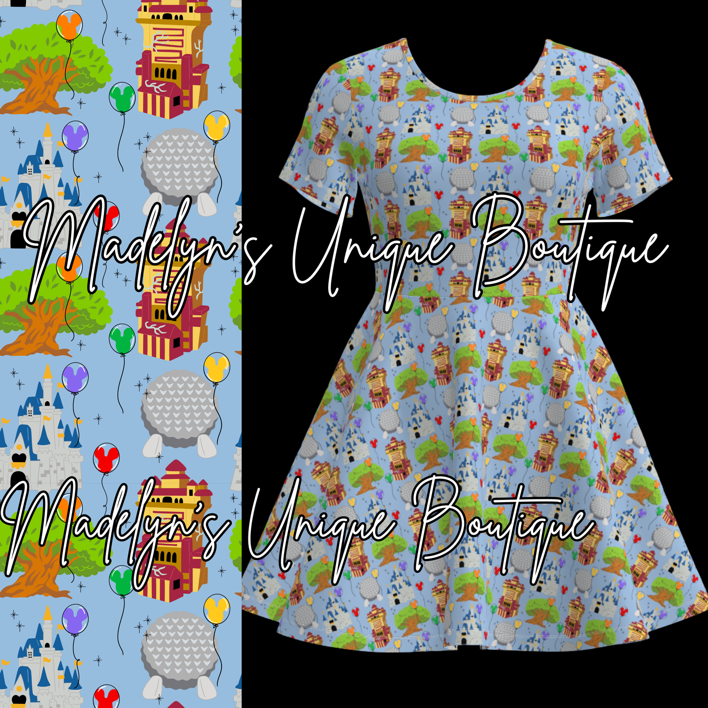 Women’s twirl dress with pockets