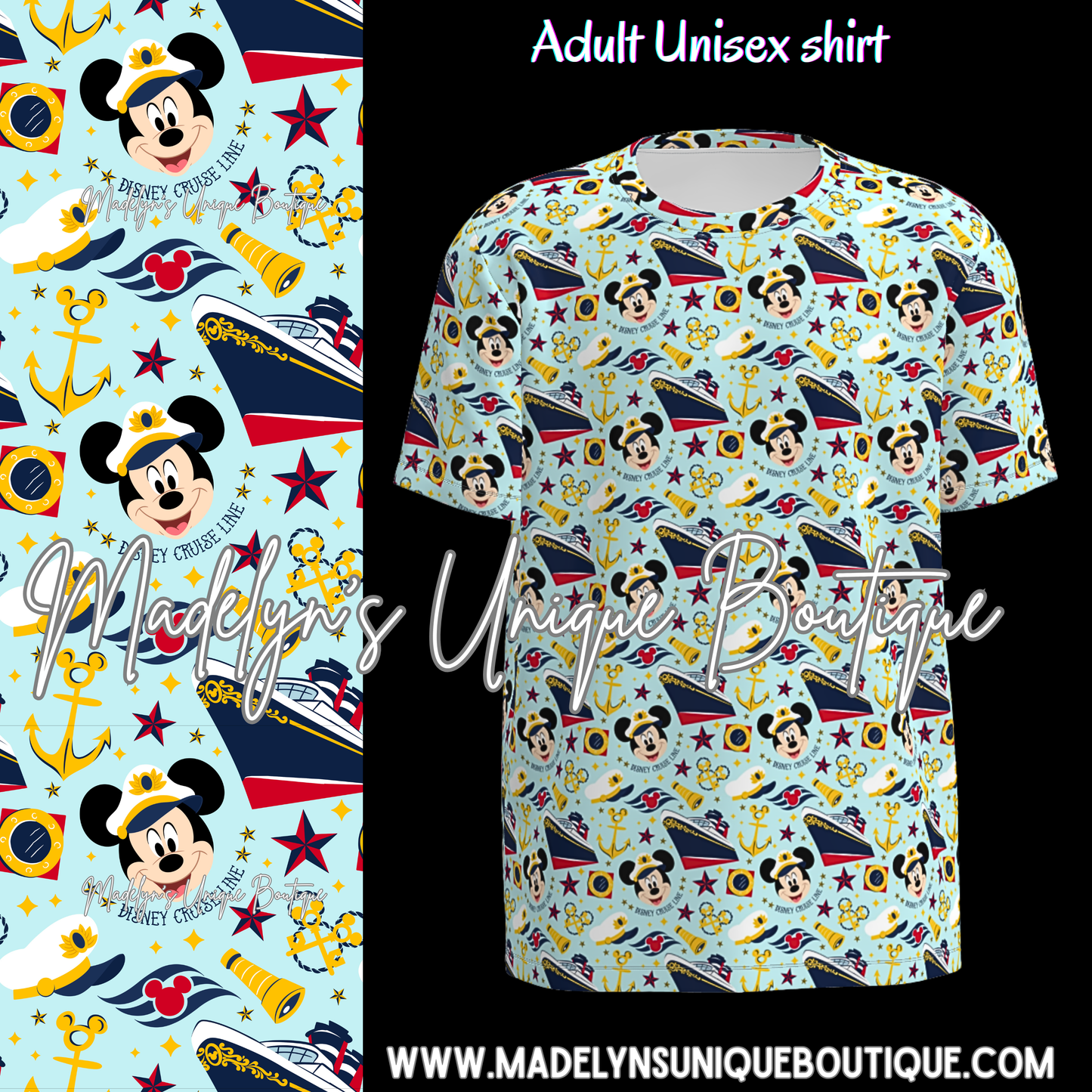 Unisex tee adult cruise