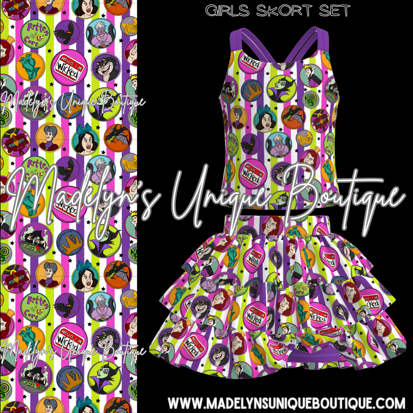 Girls skort set