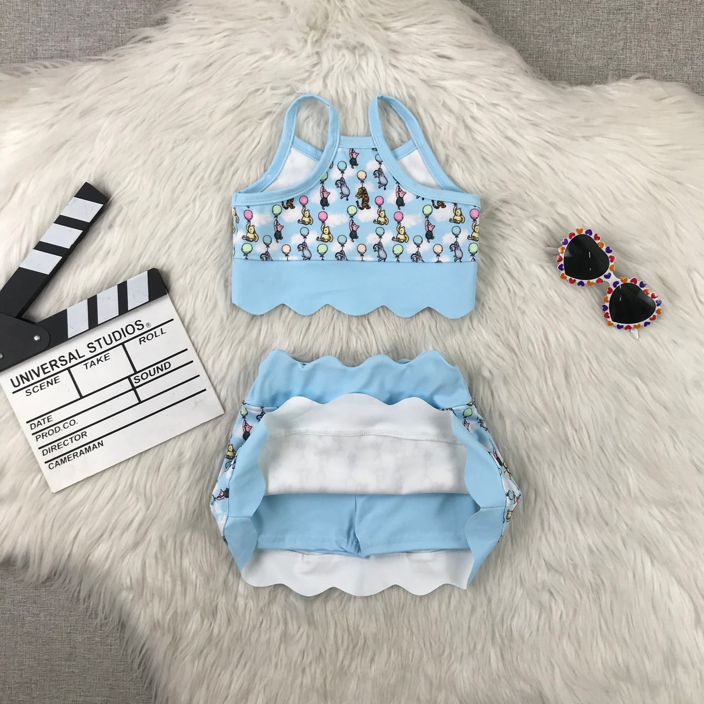athletic set with shorts built in