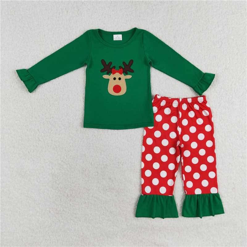 Christmas pjs embroidered