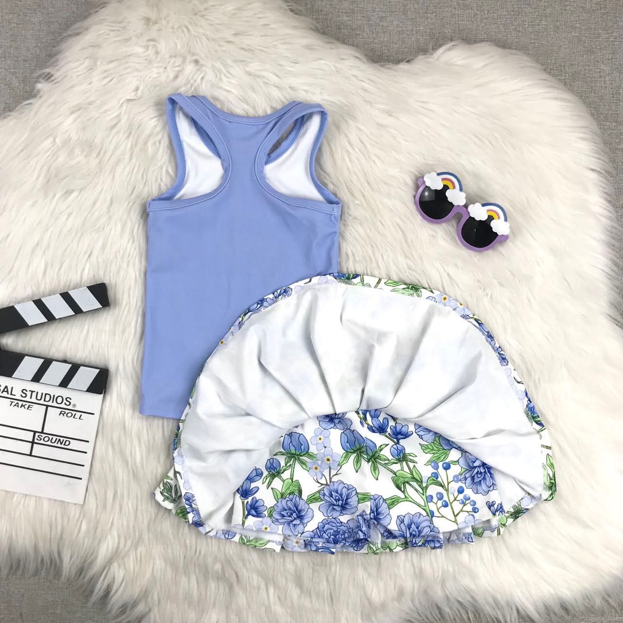 athletic set with shorts built in