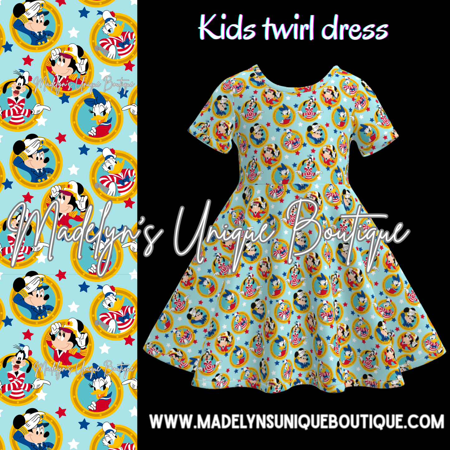 Girls twirl dress cruise