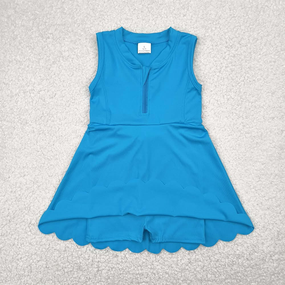 sports athletic dress with shorts built in