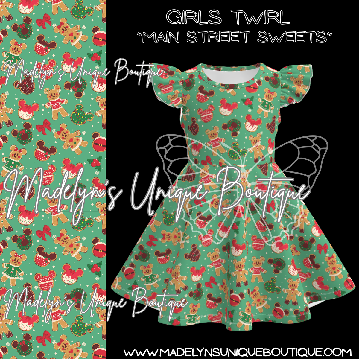 Girls twirl dress “Mainstreet sweets”