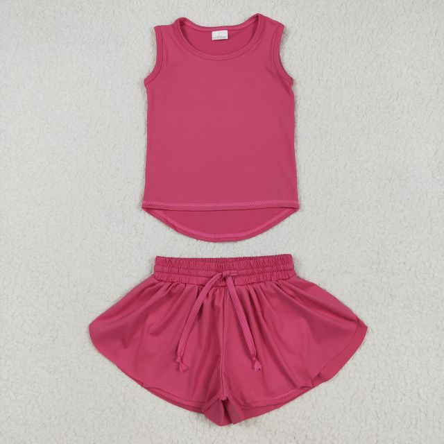 athletic set with shorts built in