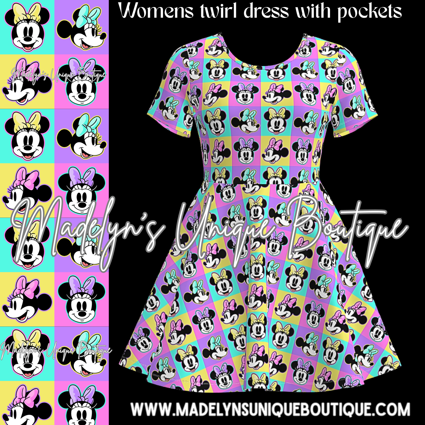 Women’s twirl dress with pockets