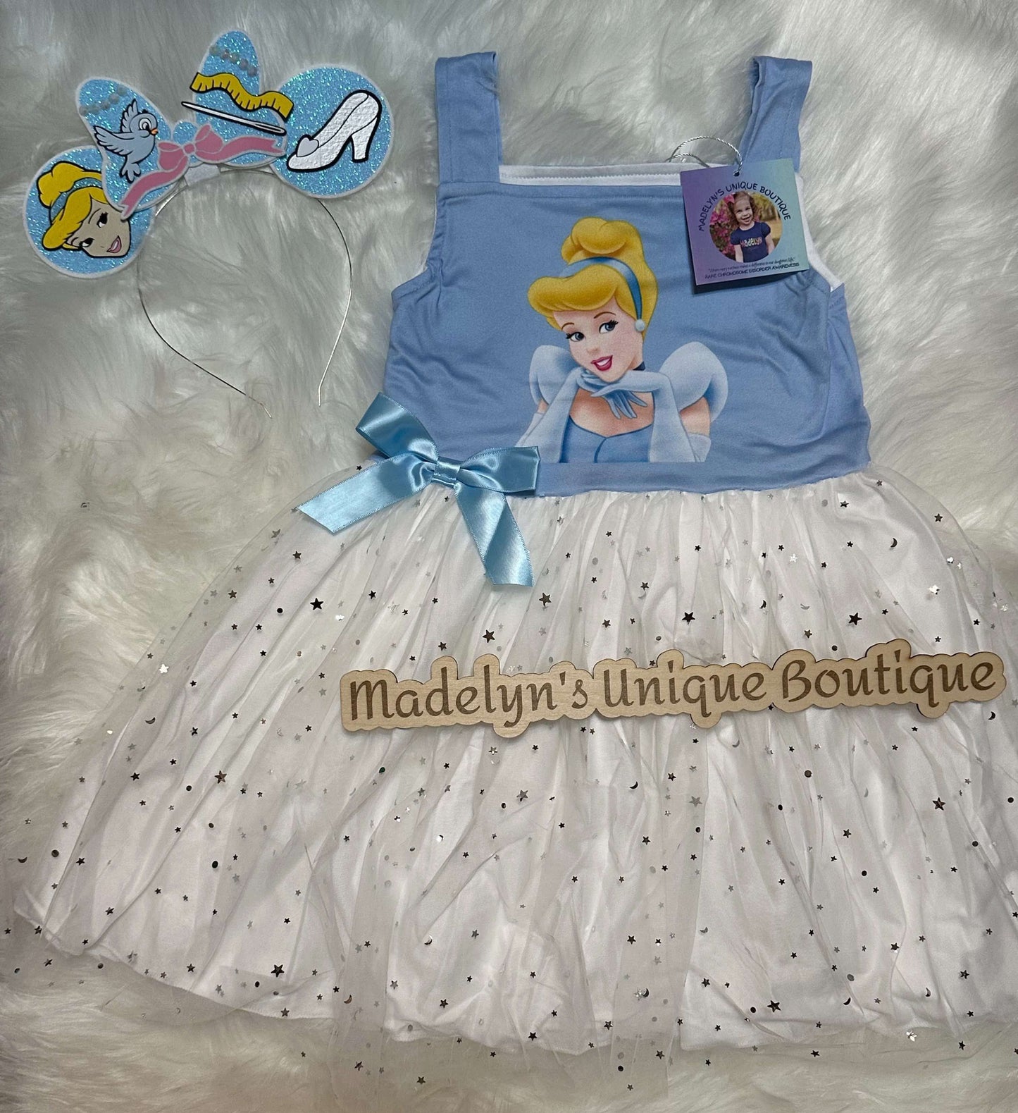 Cindy princess tulle dress- headband not included