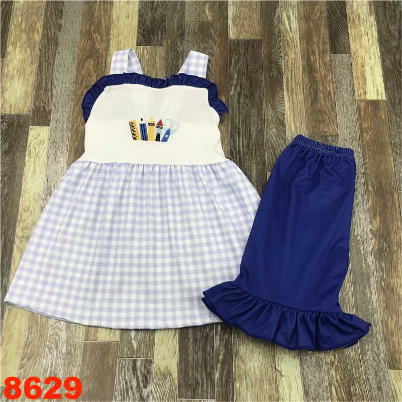 Back to school embroidered