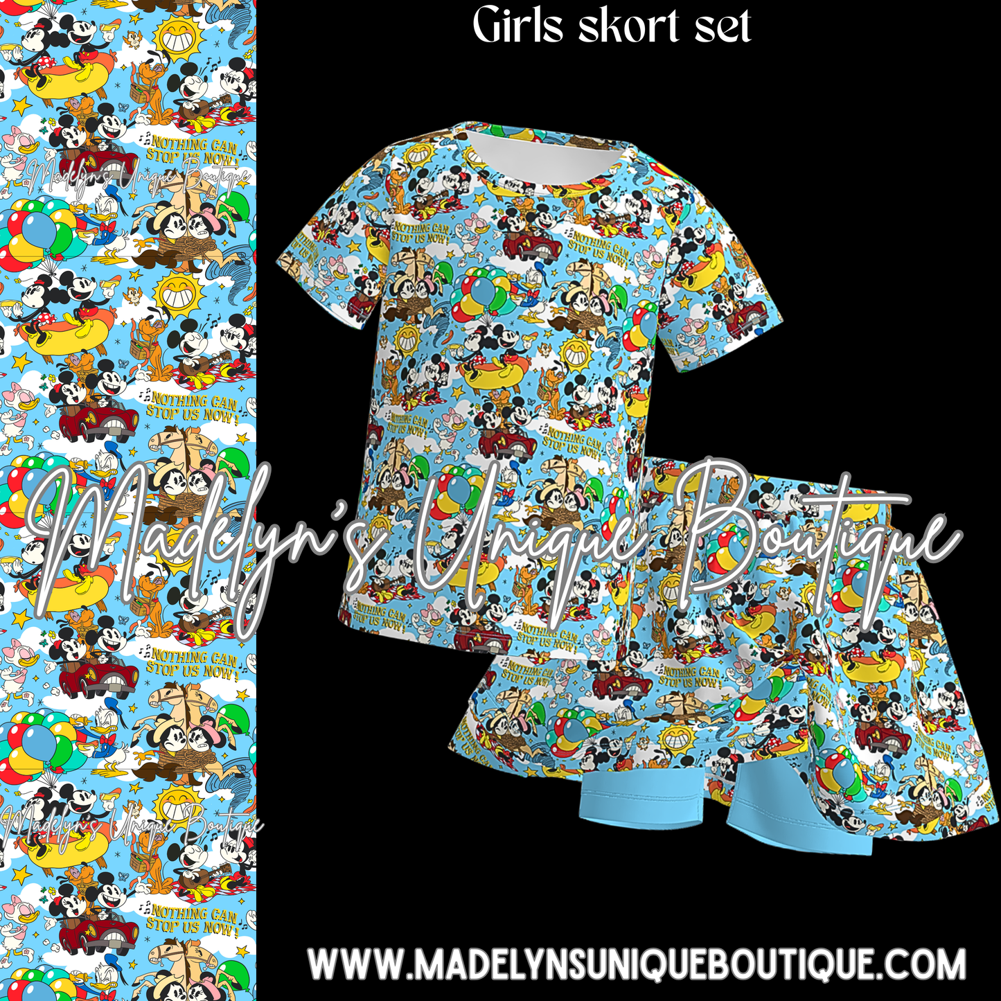 Girls skort set
