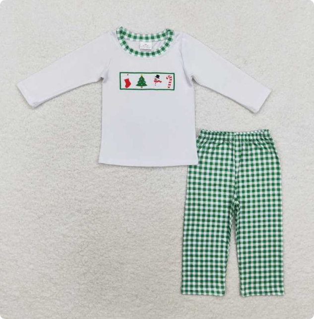 Christmas embroidered set