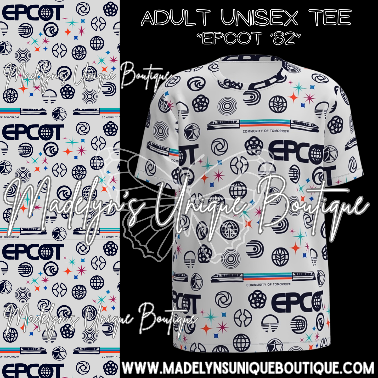 Unisex tee adult “Epcot ‘82”