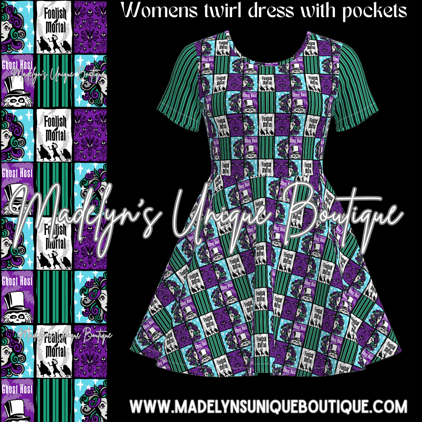Women’s twirl dress with pockets