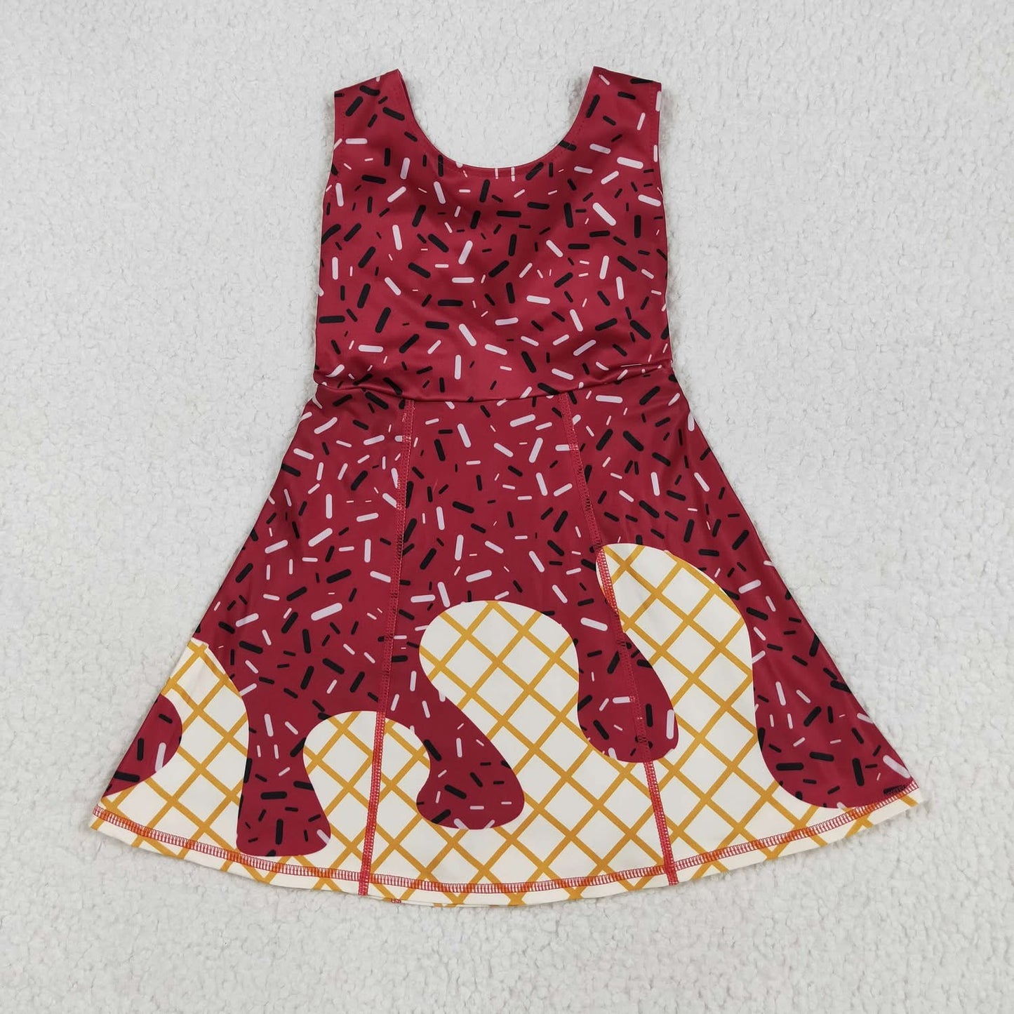 Ice cream athletic dress with shorts built in