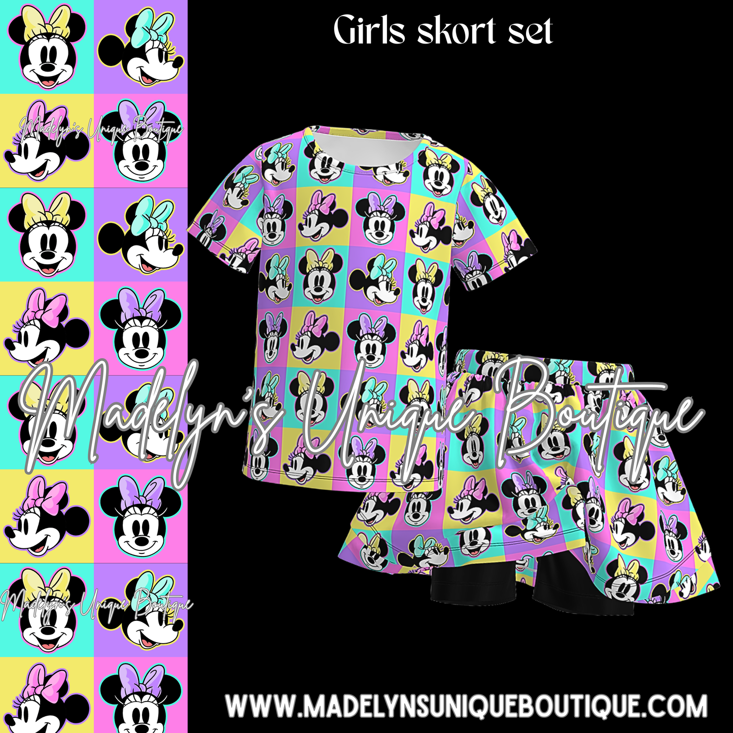 Girls skort set