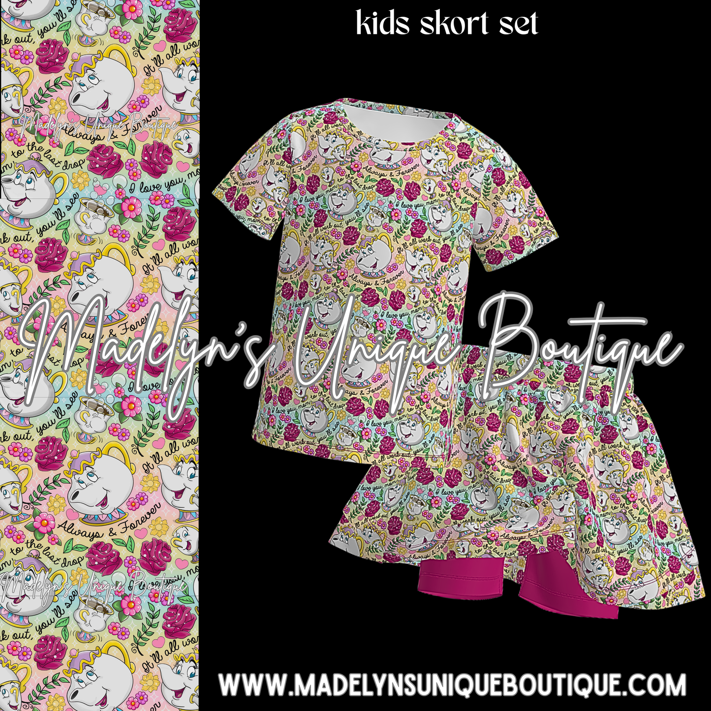 Girls skort set