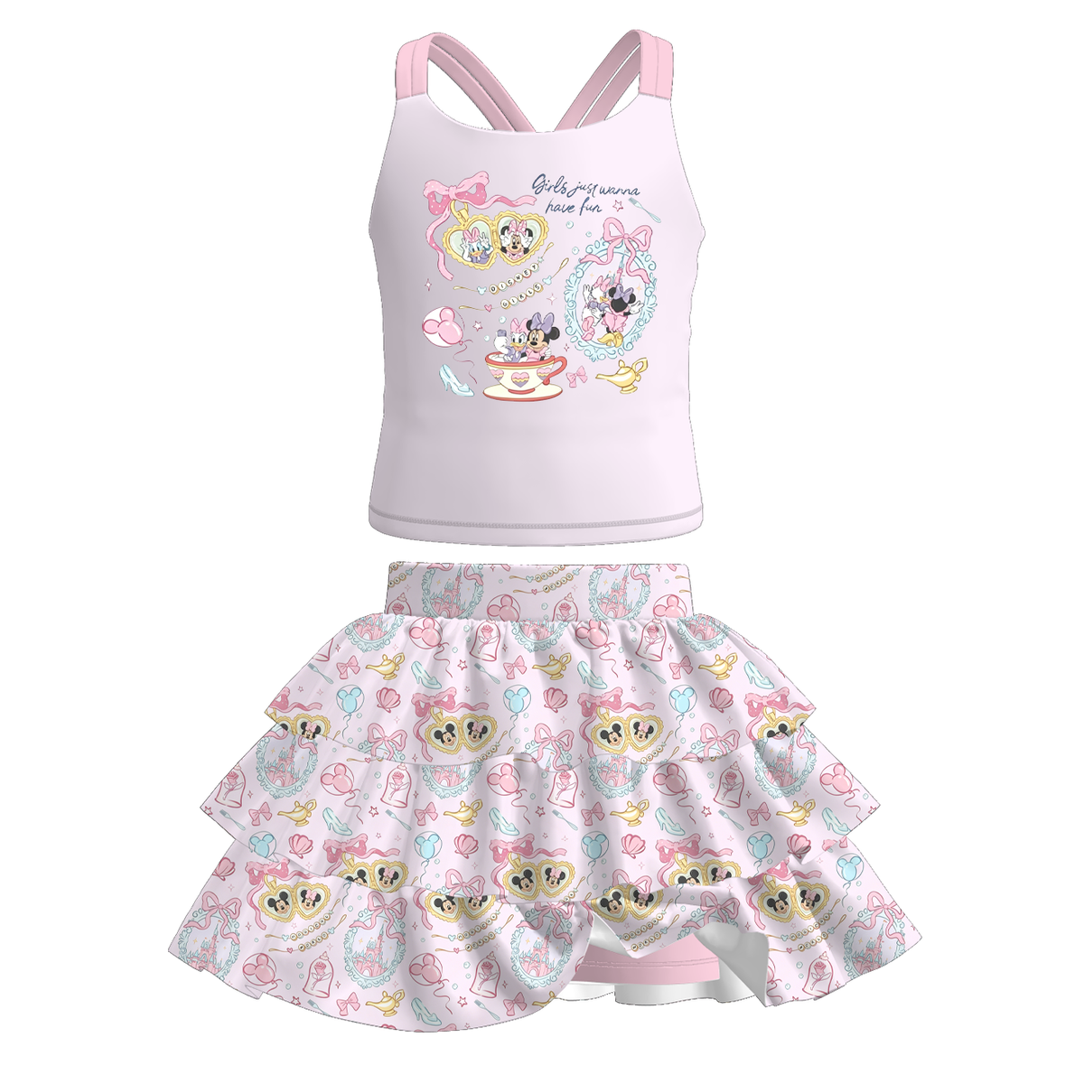 Girls skort set (built in shorts)