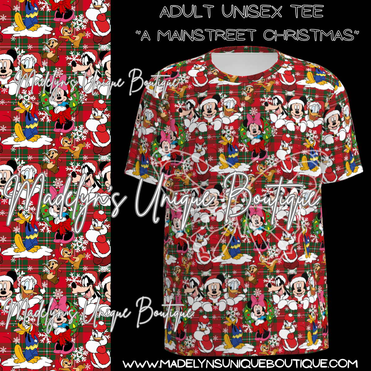 Adult unisex tee “A MainStreet Christmas”