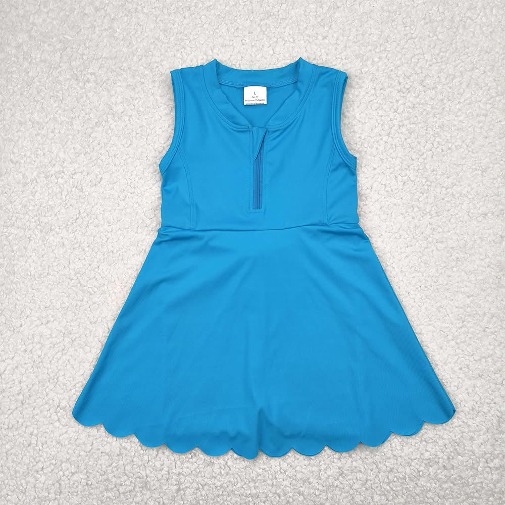 sports athletic dress with shorts built in