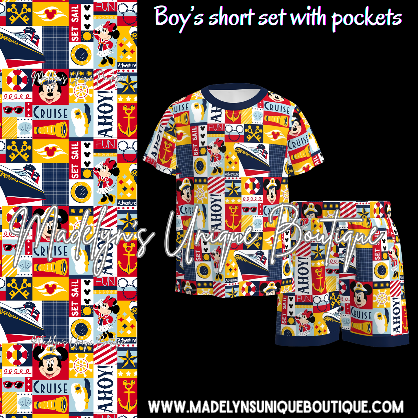 Boys short set cruise