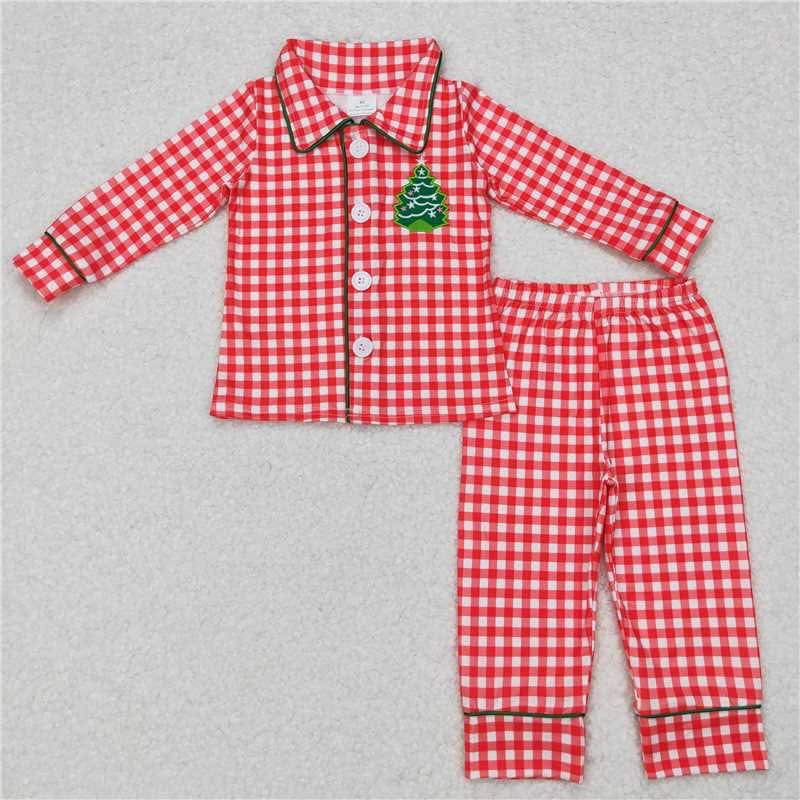 Christmas pjs embroidered