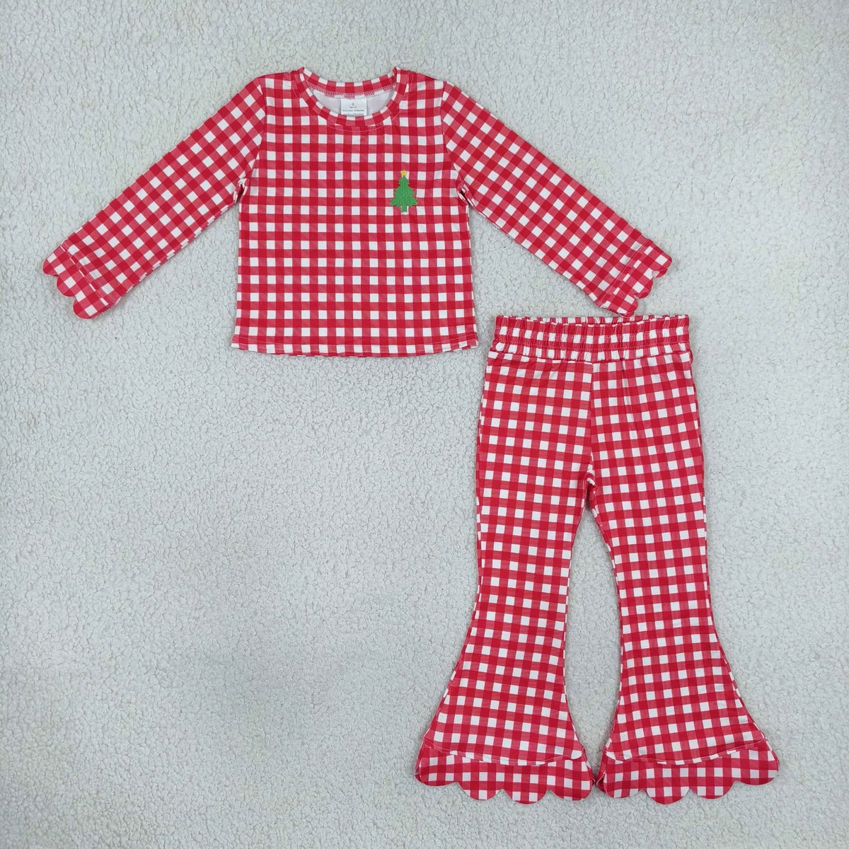 Christmas tree checkers set