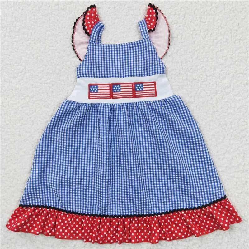 USA Embroidered flag dress