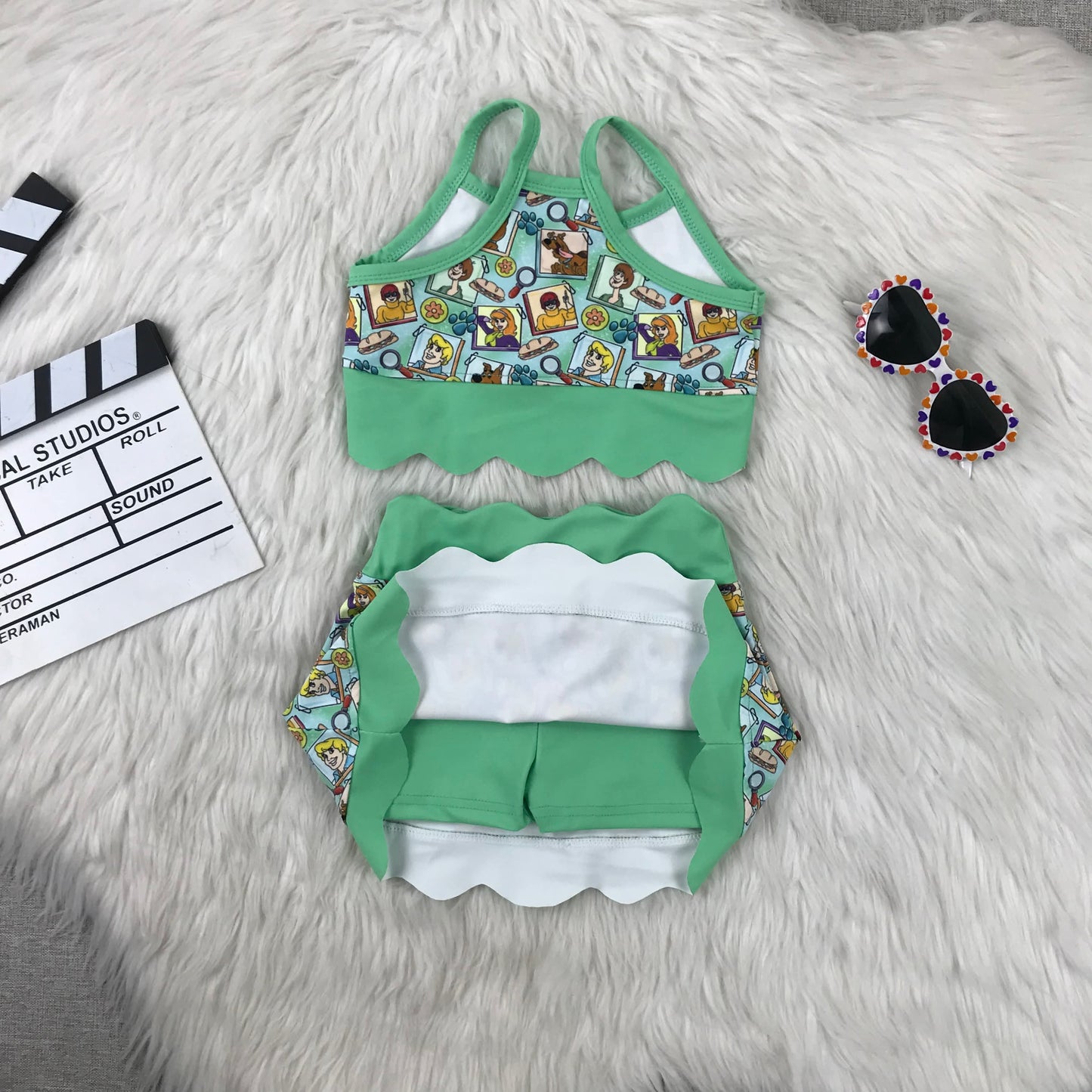 athletic set with shorts built in