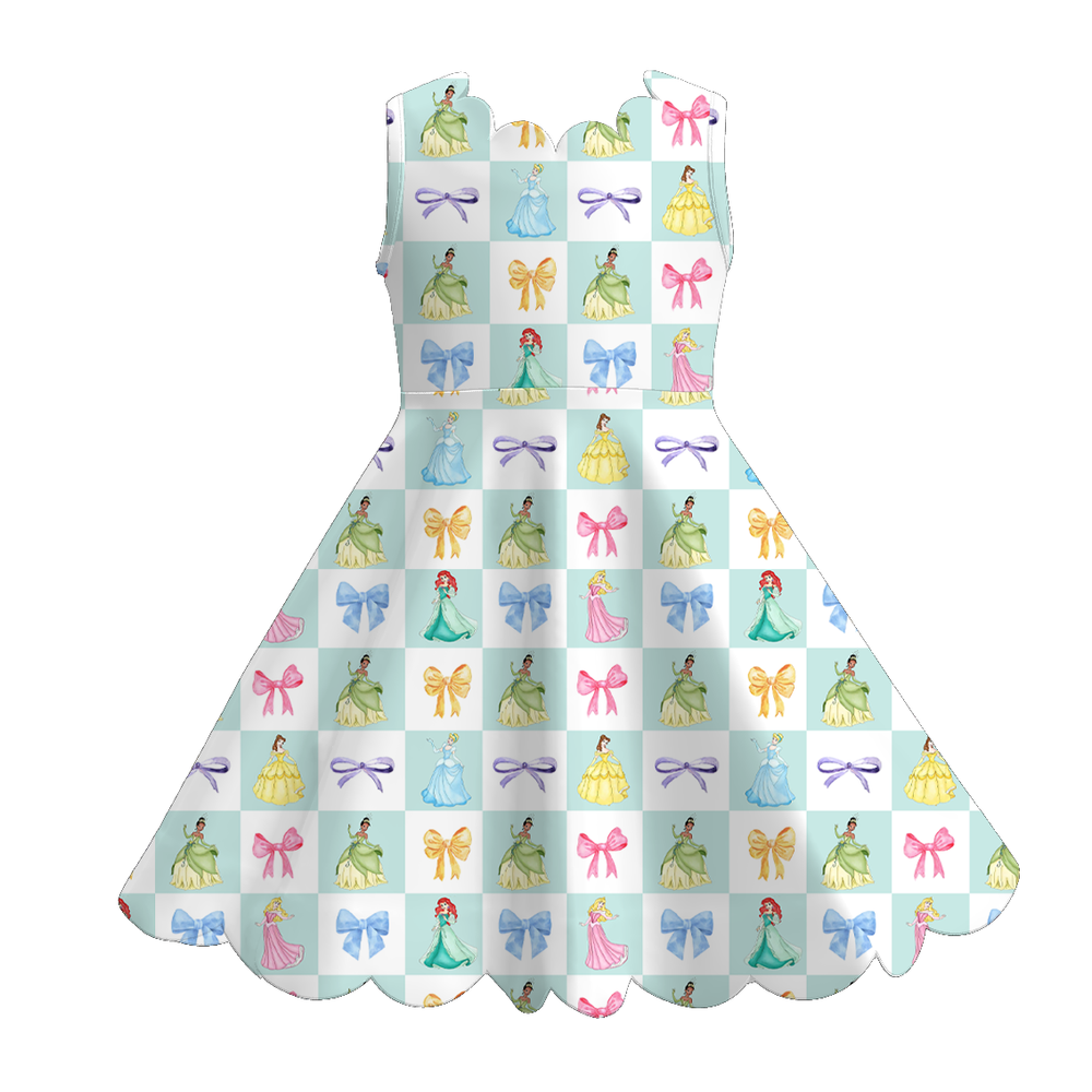 Girls scalloped dress