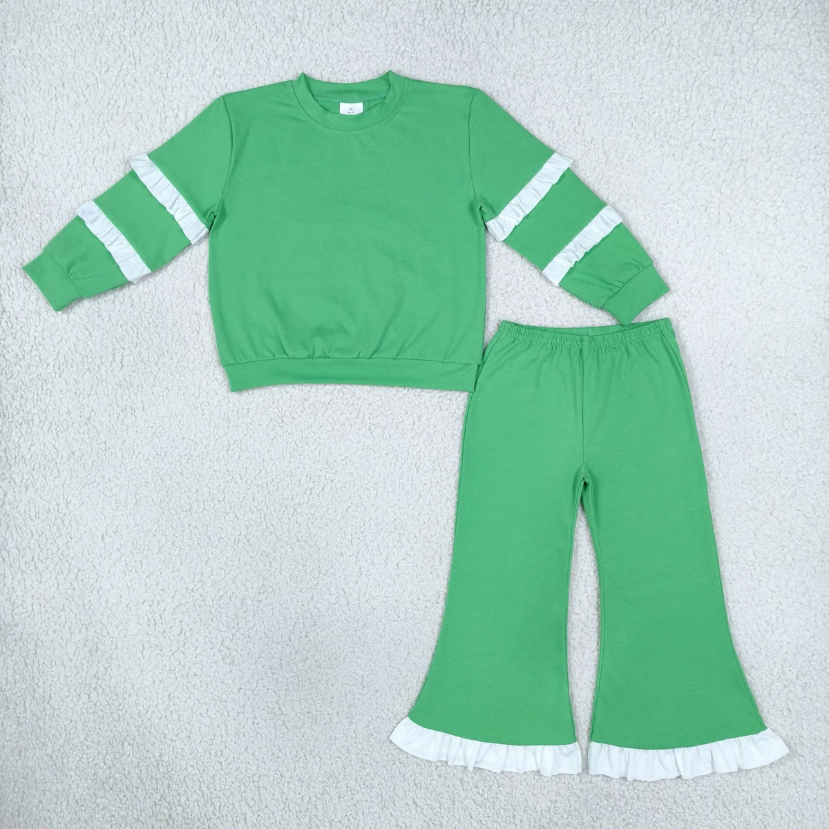 Green ruffle set