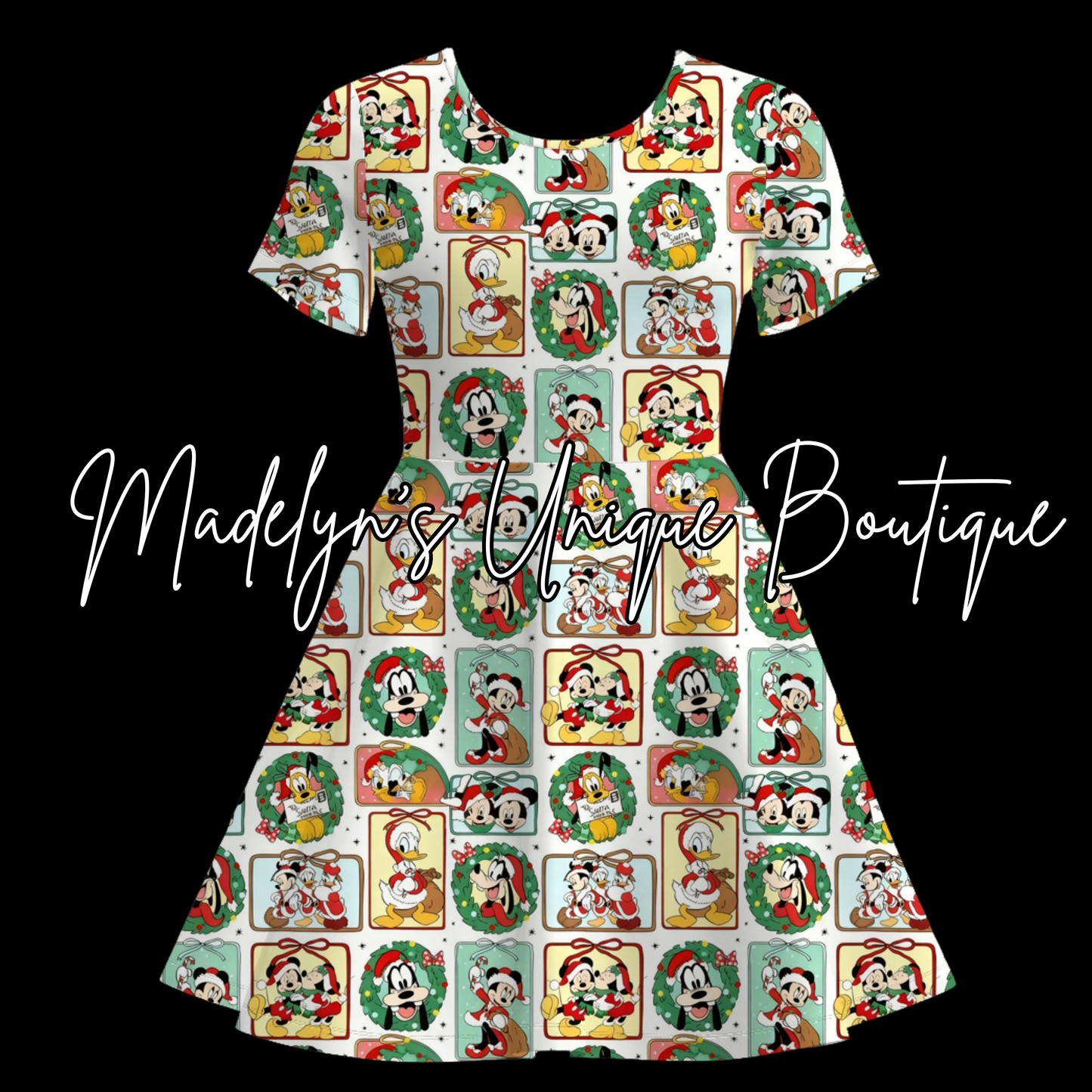 Women’s Christmas twirl dress with pockets