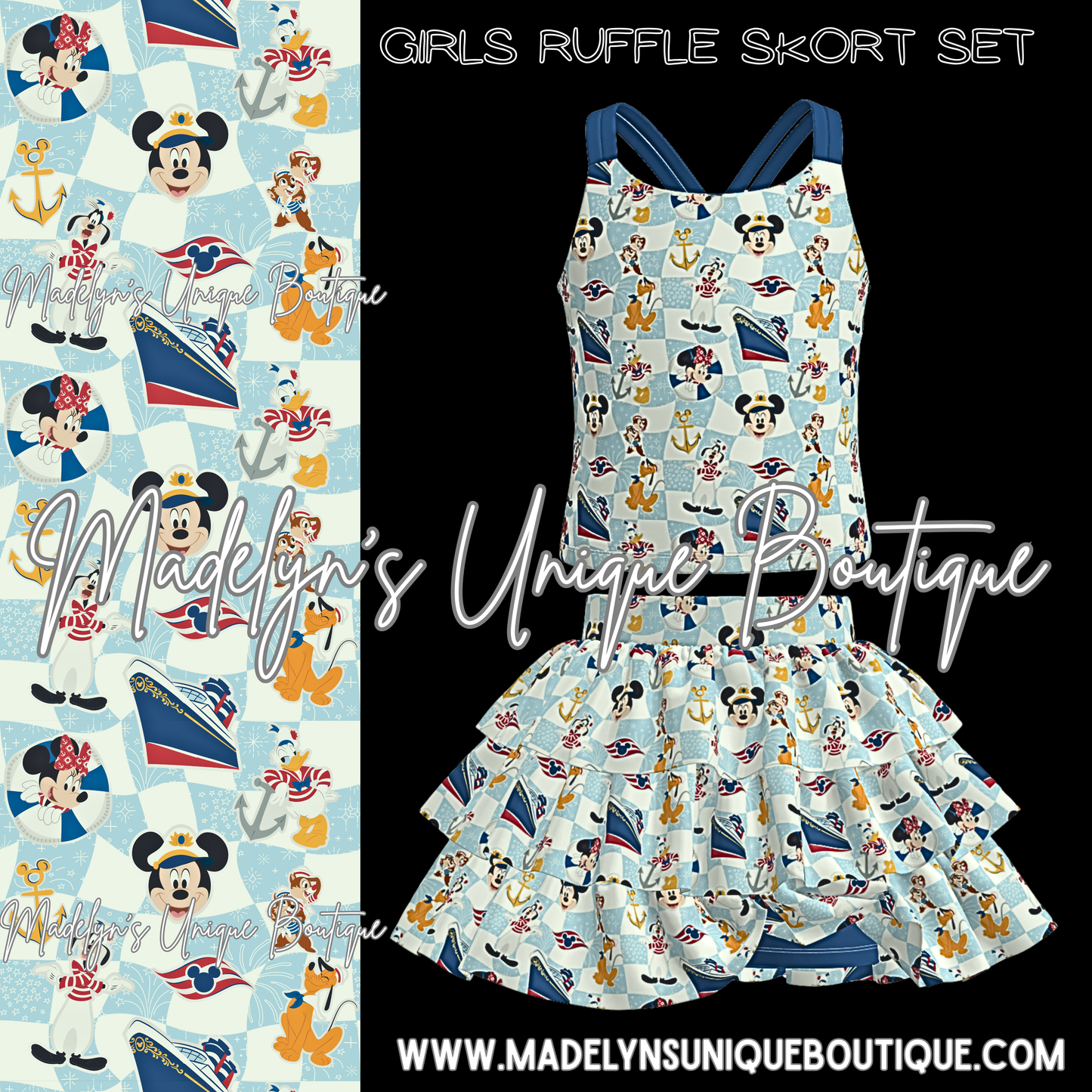 Girls skort set