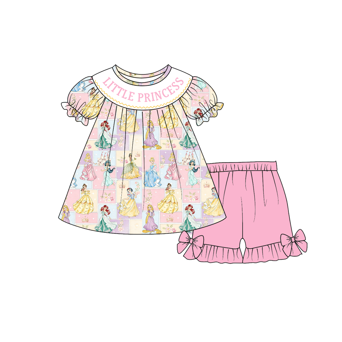 Little Princess smocked short set