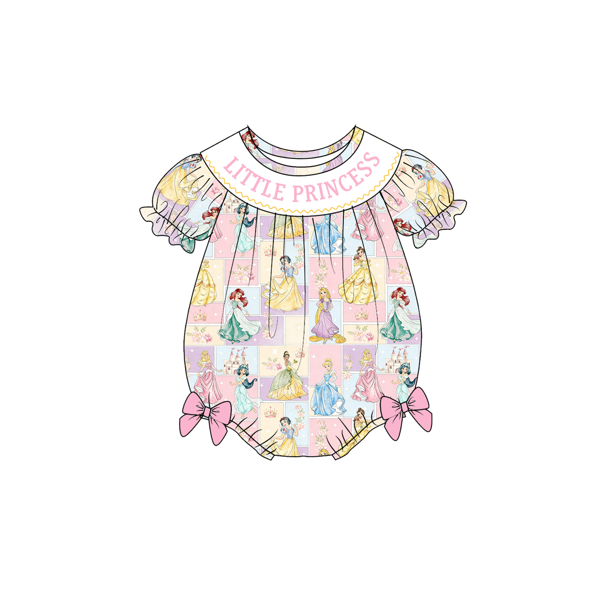 Smocked Princess romper