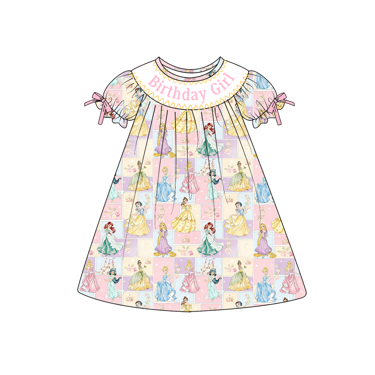 Smocked birthday dress