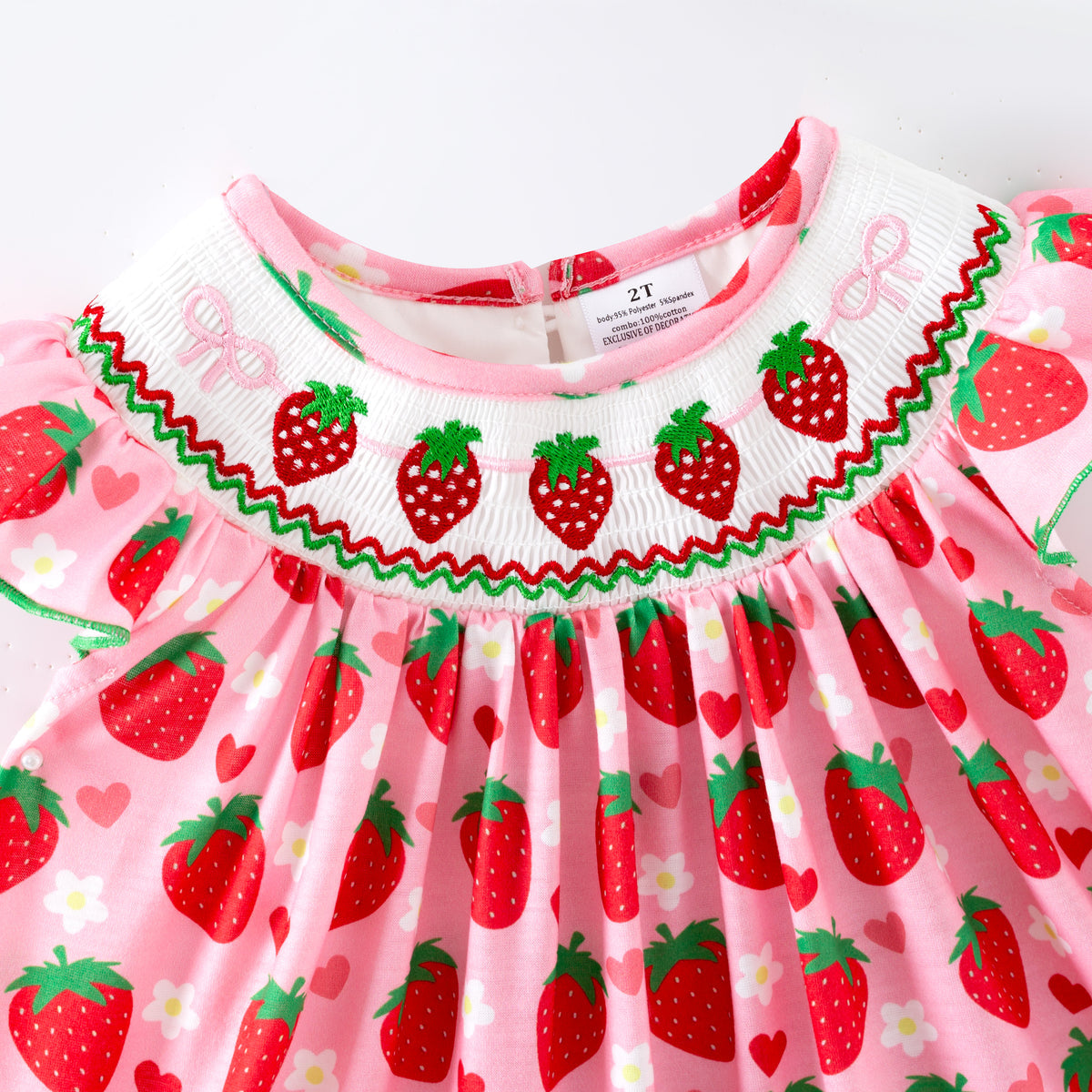 Strawberry smocked dress