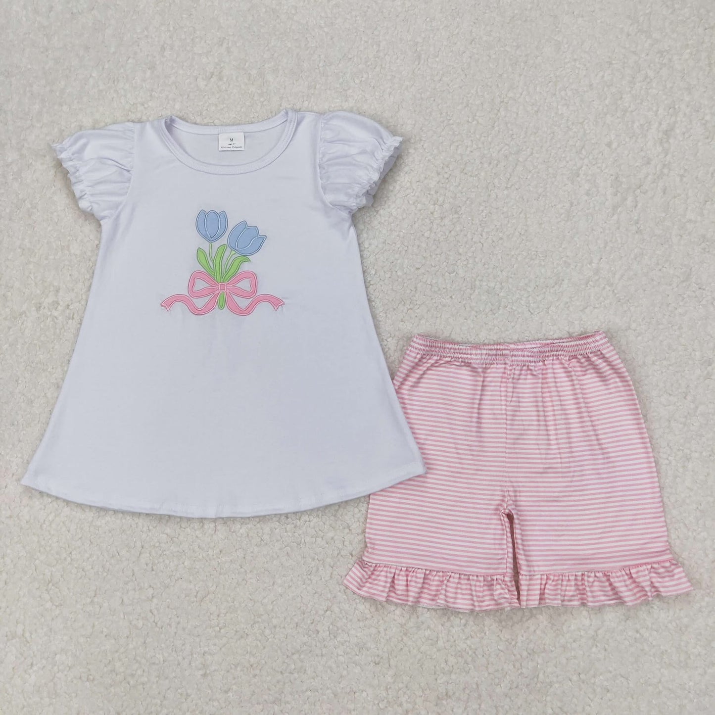Embroidered flowers