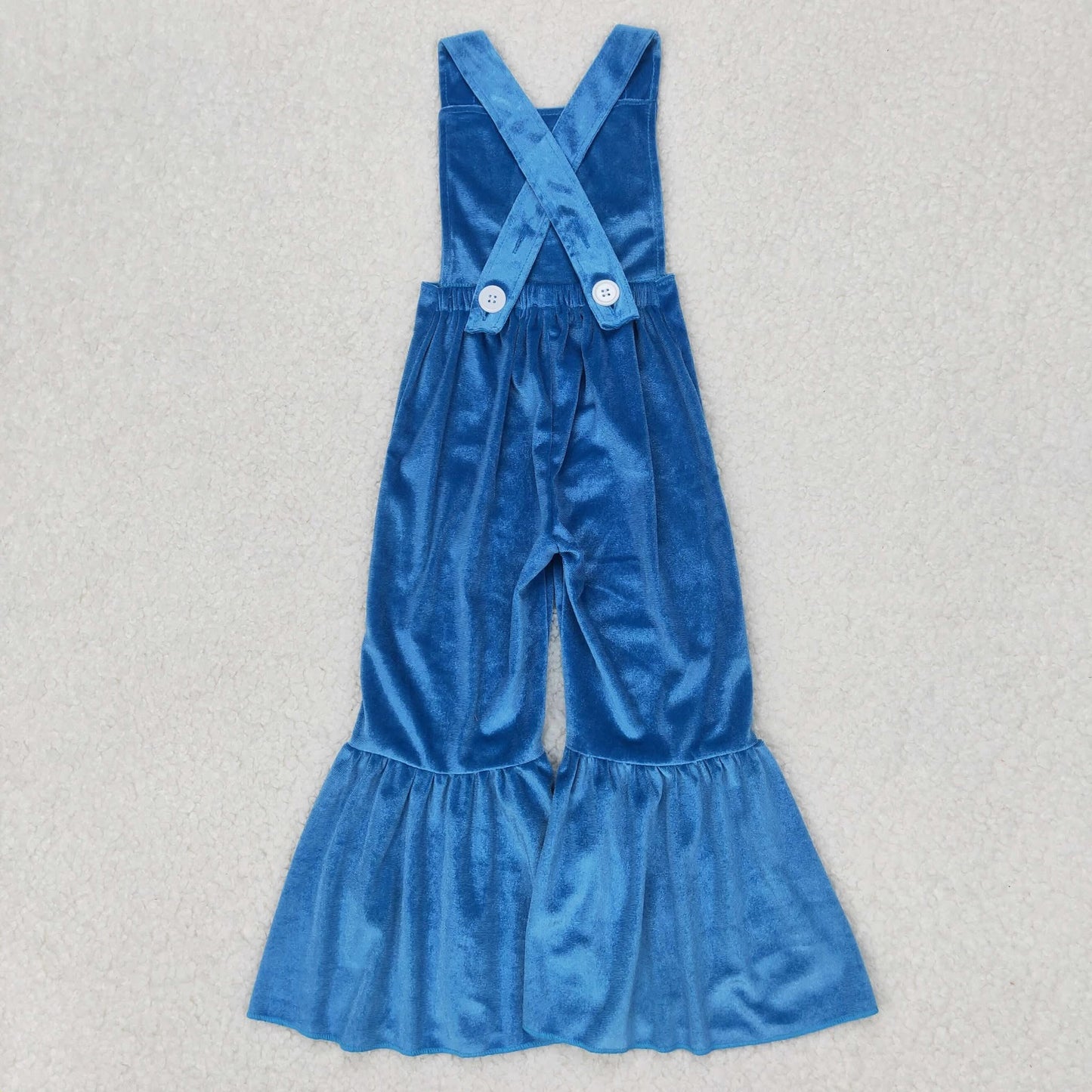 Pup blue romper embroidered