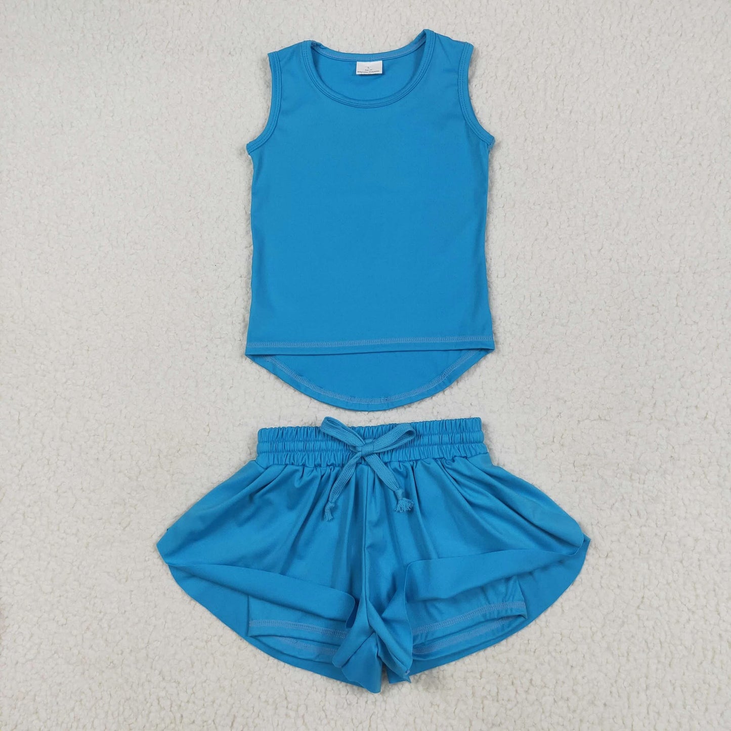 athletic set with shorts built in