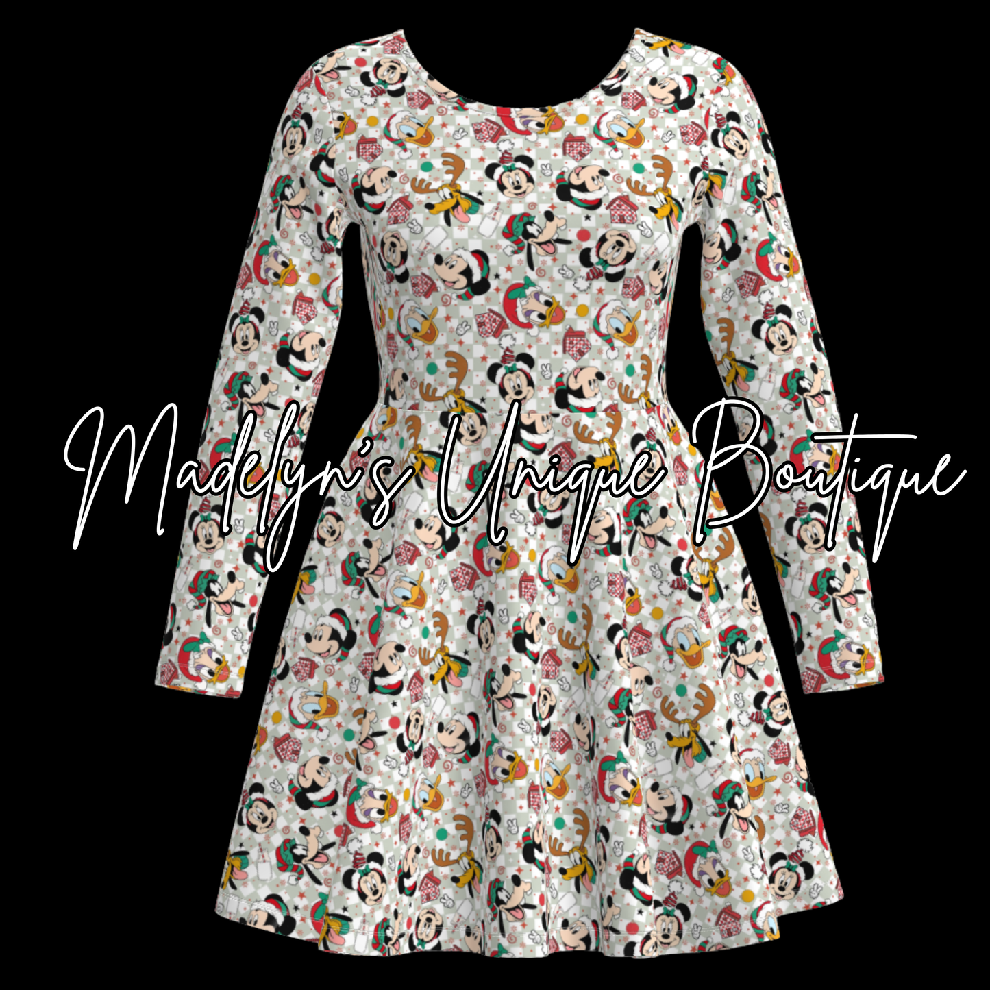 Women’s Christmas twirl dress with pockets