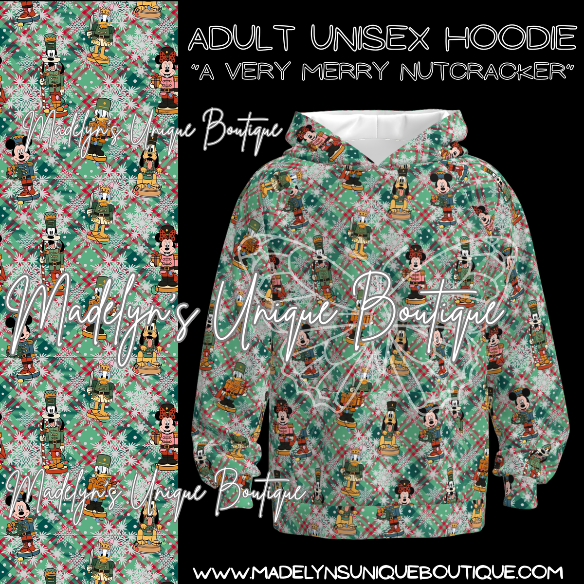 Adult Unisex Hoodie “A very merry nutcracker”