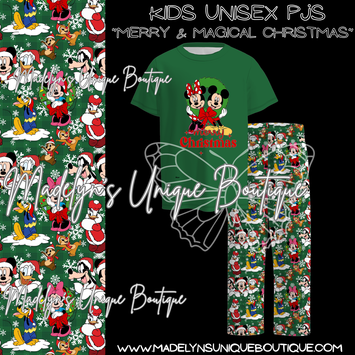 Kids pjs “Merry & Magical Christmas”