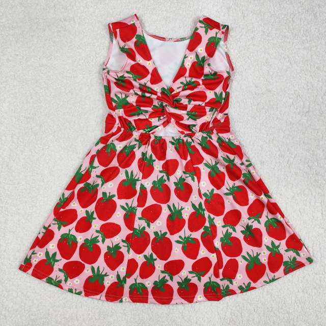 athletic twist back dress with shorts built in