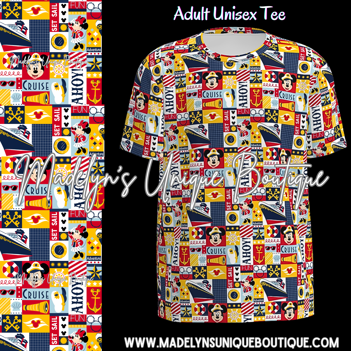 Unisex tee adult cruise