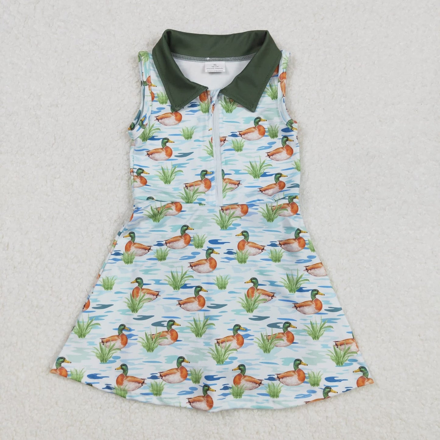Duck sports dress with built in shorts