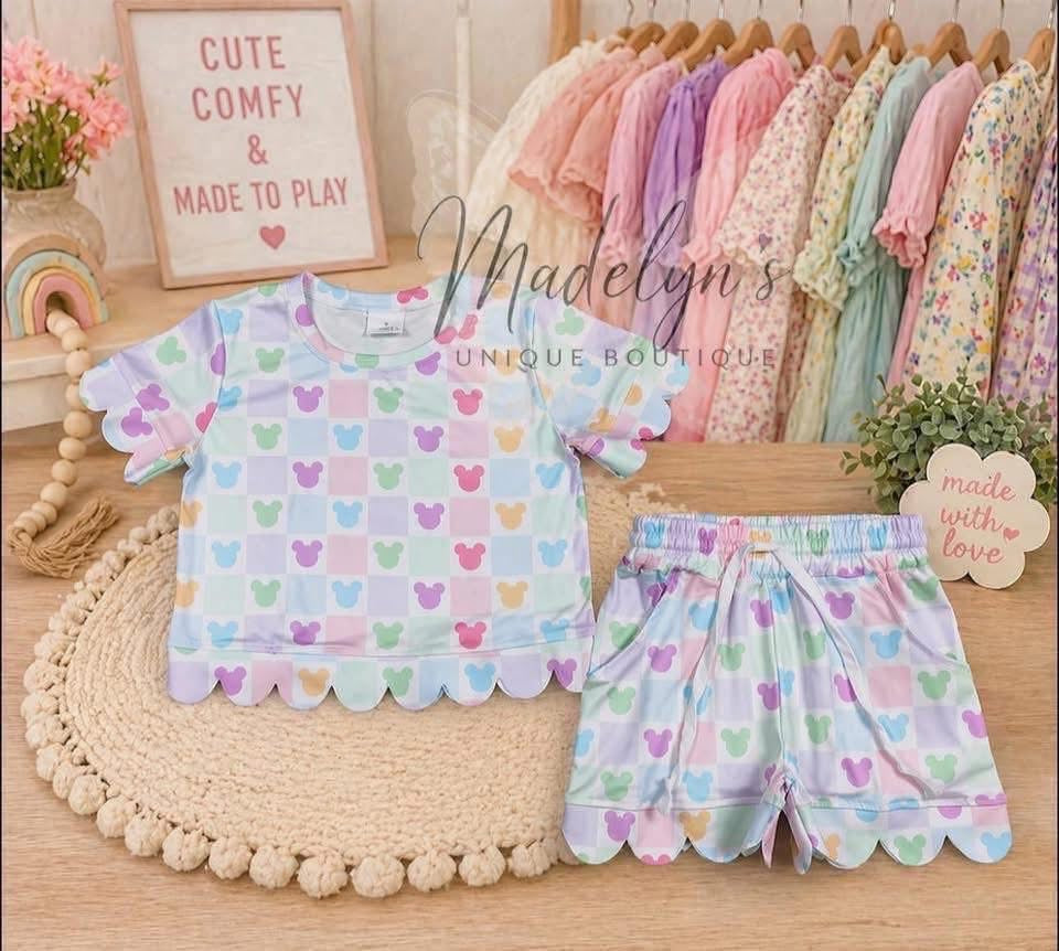 Girls scallop set