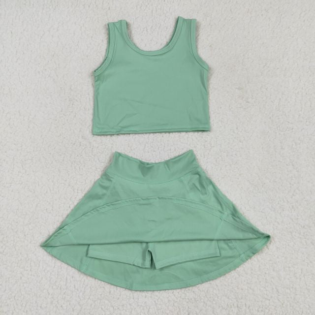 sports athletic set with shorts built in