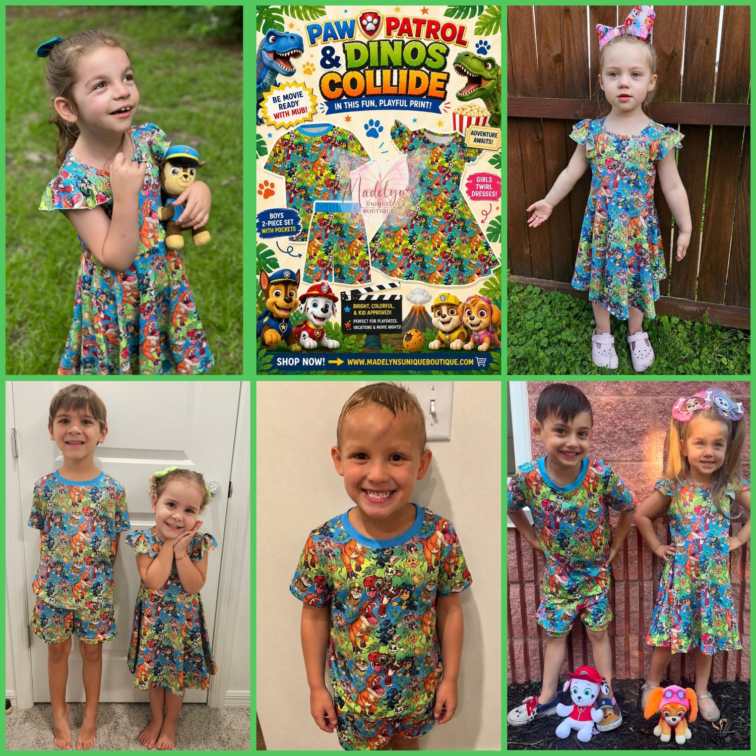 Dino’s and Paw Patrol collide 🦖🦕🐶
